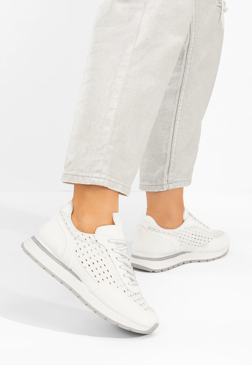 Białe sneakersy damskie Zenada