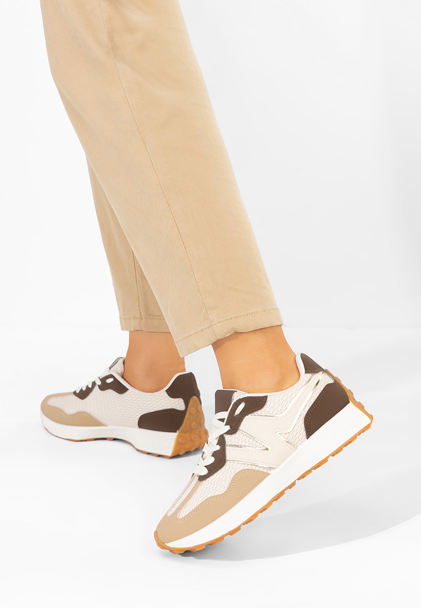 Brązowe sneakersy damskie Arkana