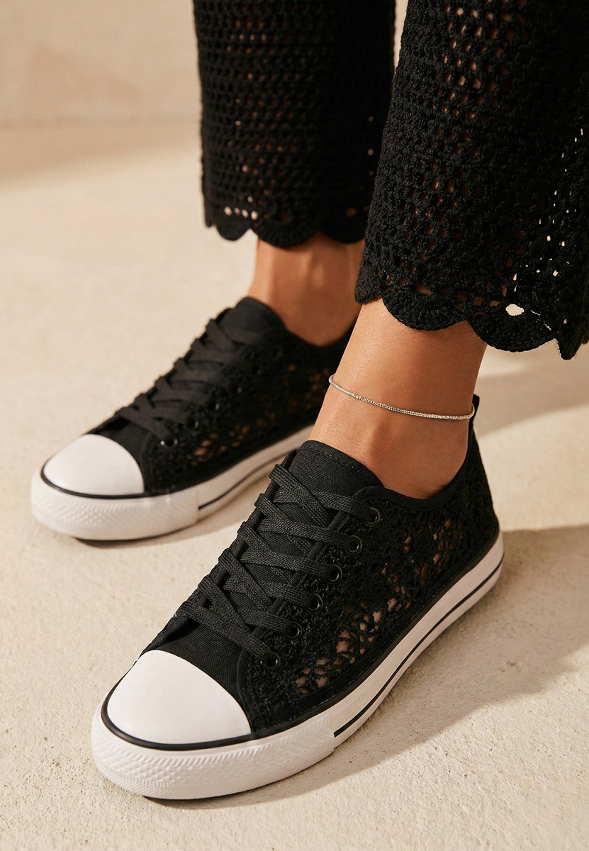 Czarne trampki damskie Genevive