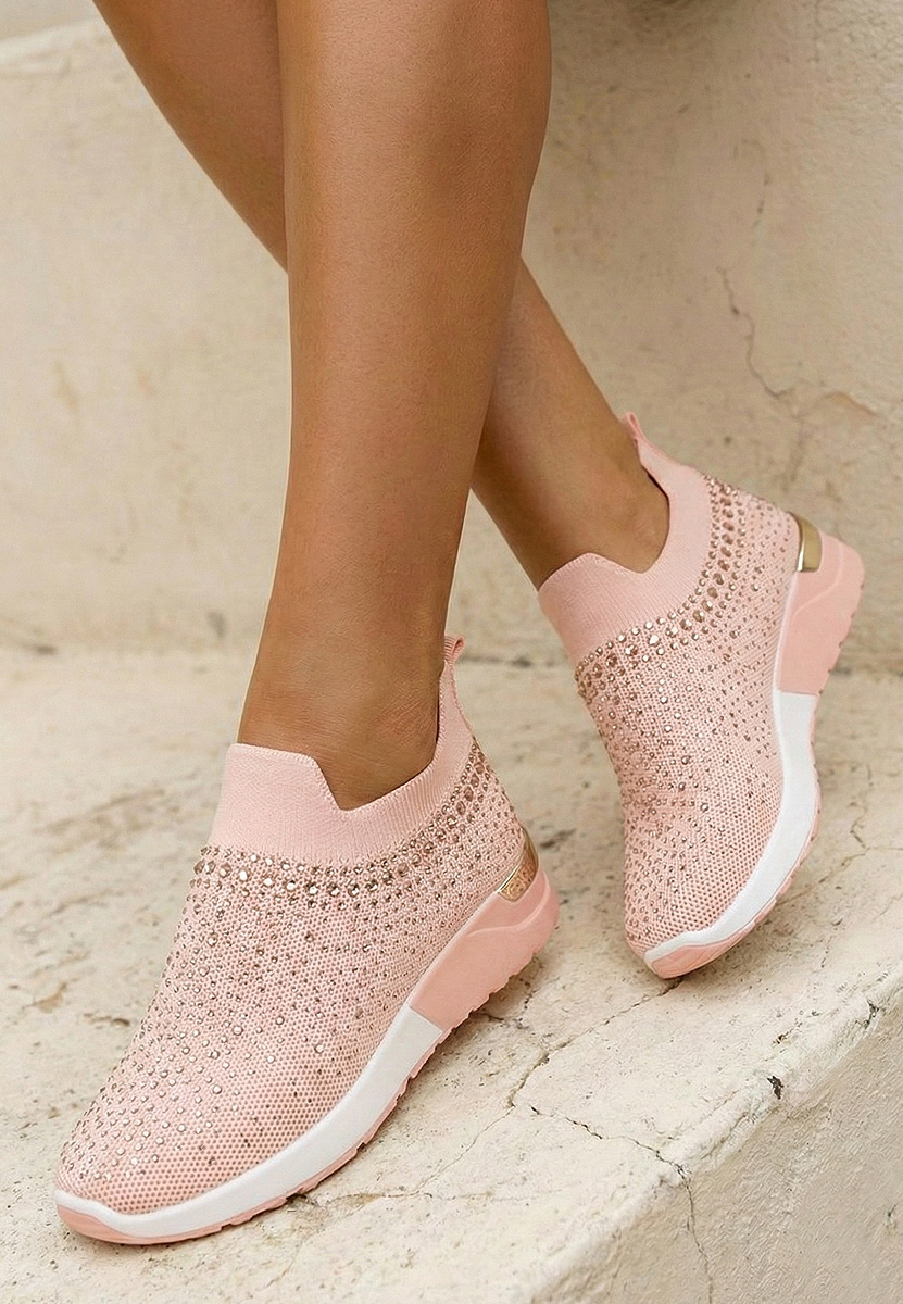 Różowe sneakersy damskie Marcie