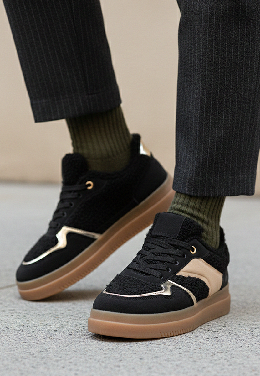 Czarne sneakersy damskie Maisie