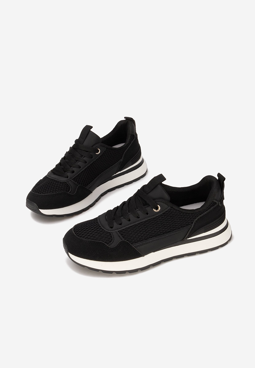 Czarne sneakersy damskie Helenia