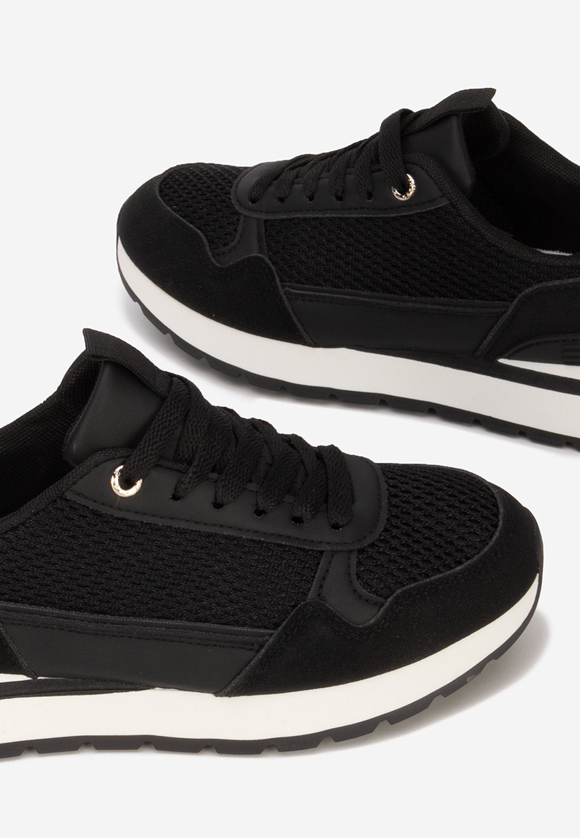 Czarne sneakersy damskie Helenia