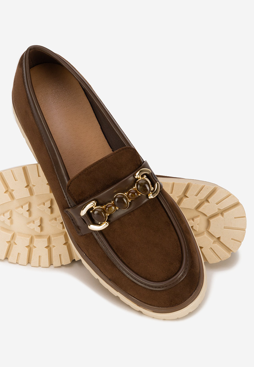 Brązowe mokasyny damskie Amberlin