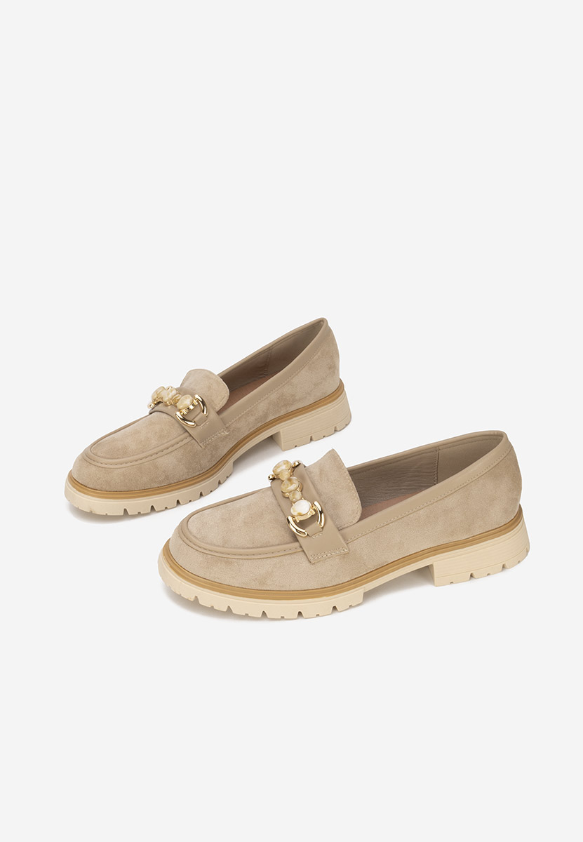 Khaki mokasyny damskie Amberlin