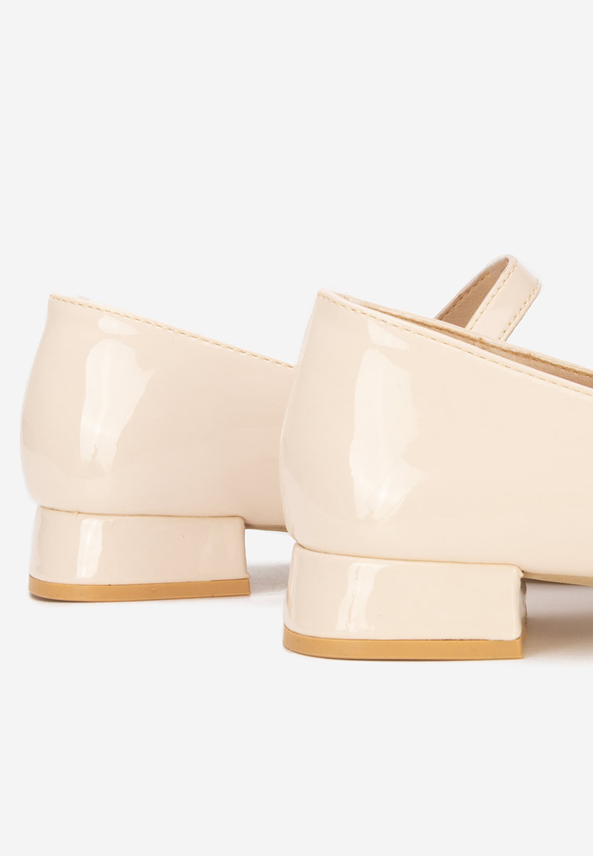 Beżowe czółenka na niskim obcasie Jenelle V2