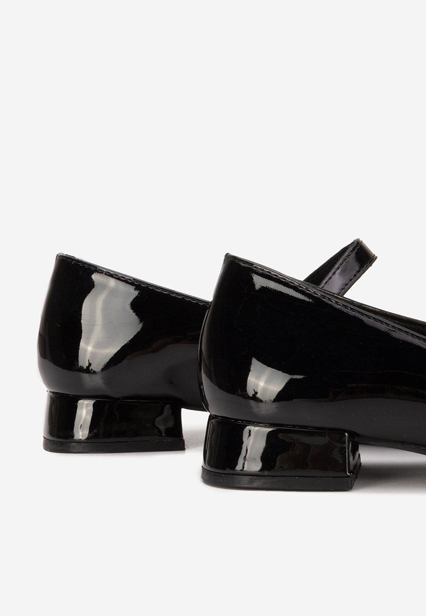 Czarne czółenka na niskim obcasie Jenelle V2