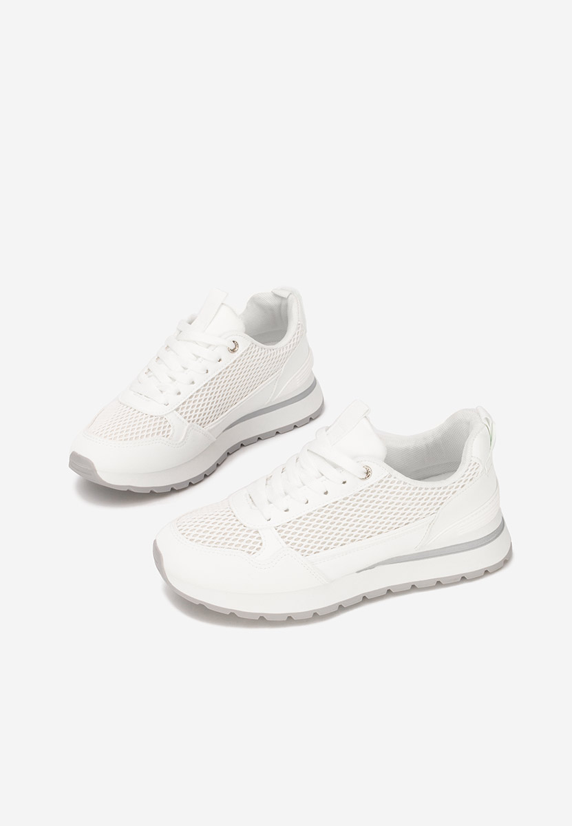 Białe sneakersy damskie Helenia
