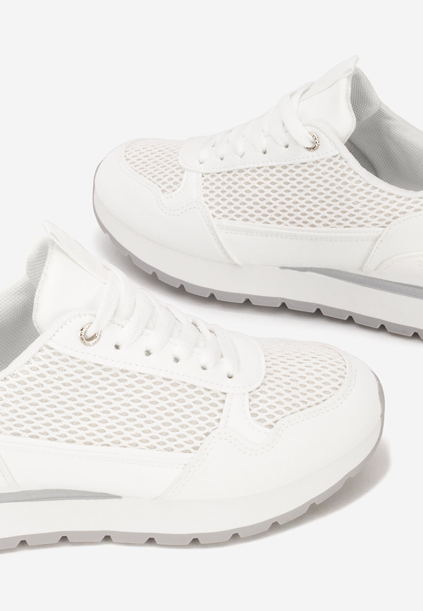 Białe sneakersy damskie Helenia