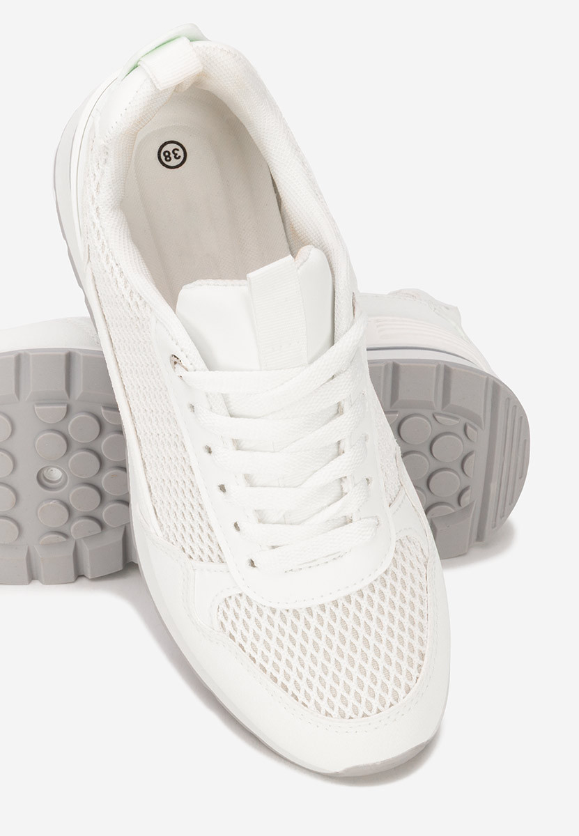 Białe sneakersy damskie Helenia