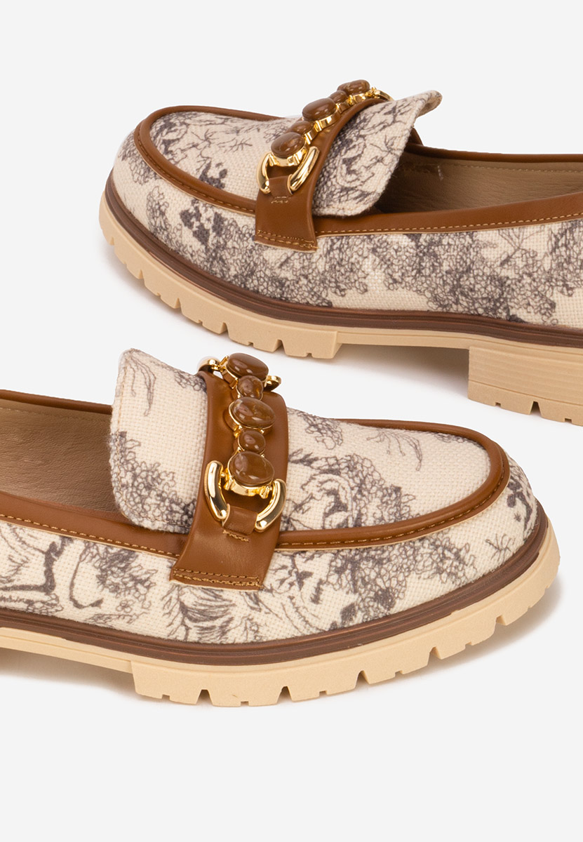 Camelowe mokasyny damskie Amberlin