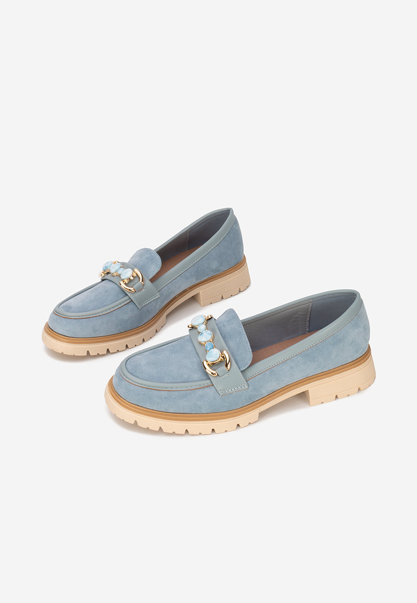 Niebieskie mokasyny damskie Amberlin