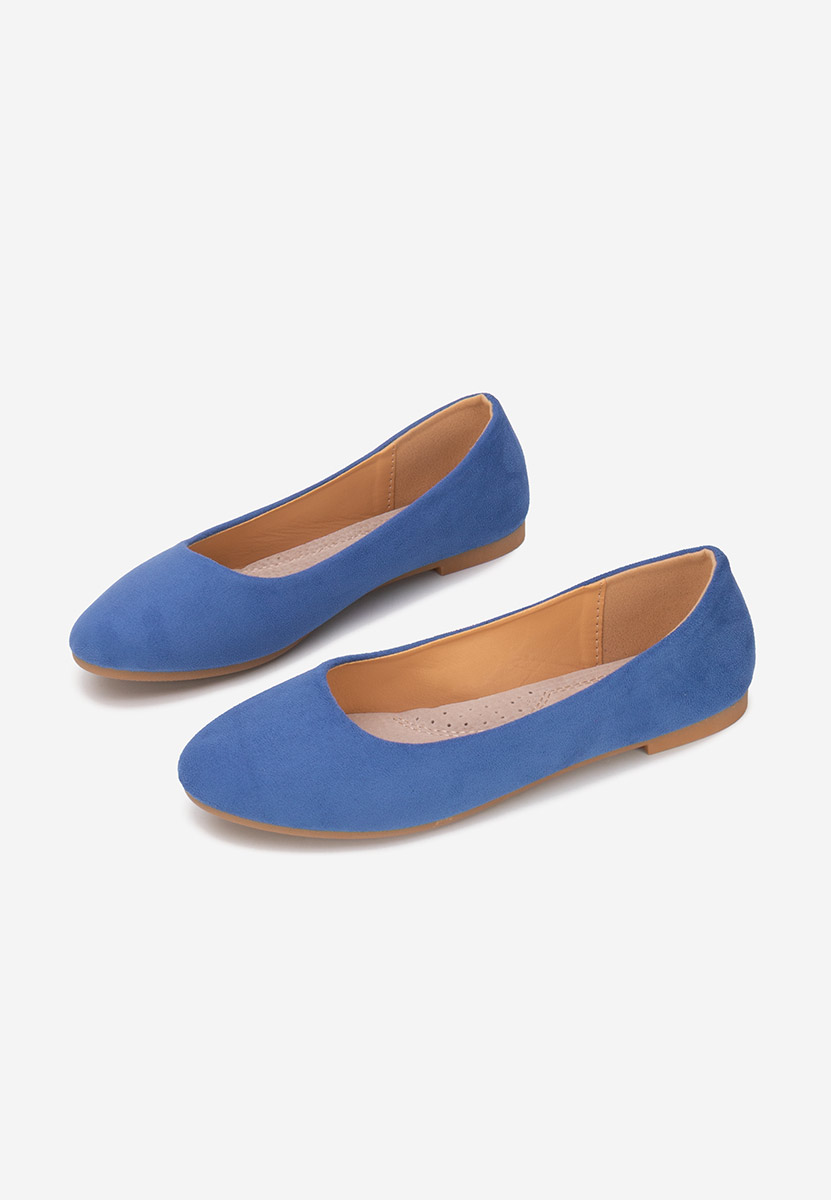 Niebieskie baleriny damskie Agappia