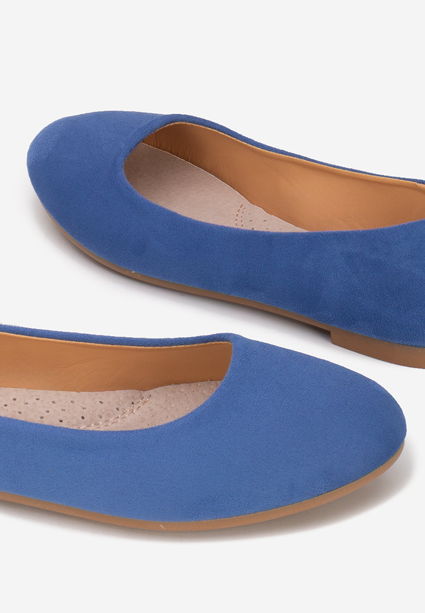 Niebieskie baleriny damskie Agappia