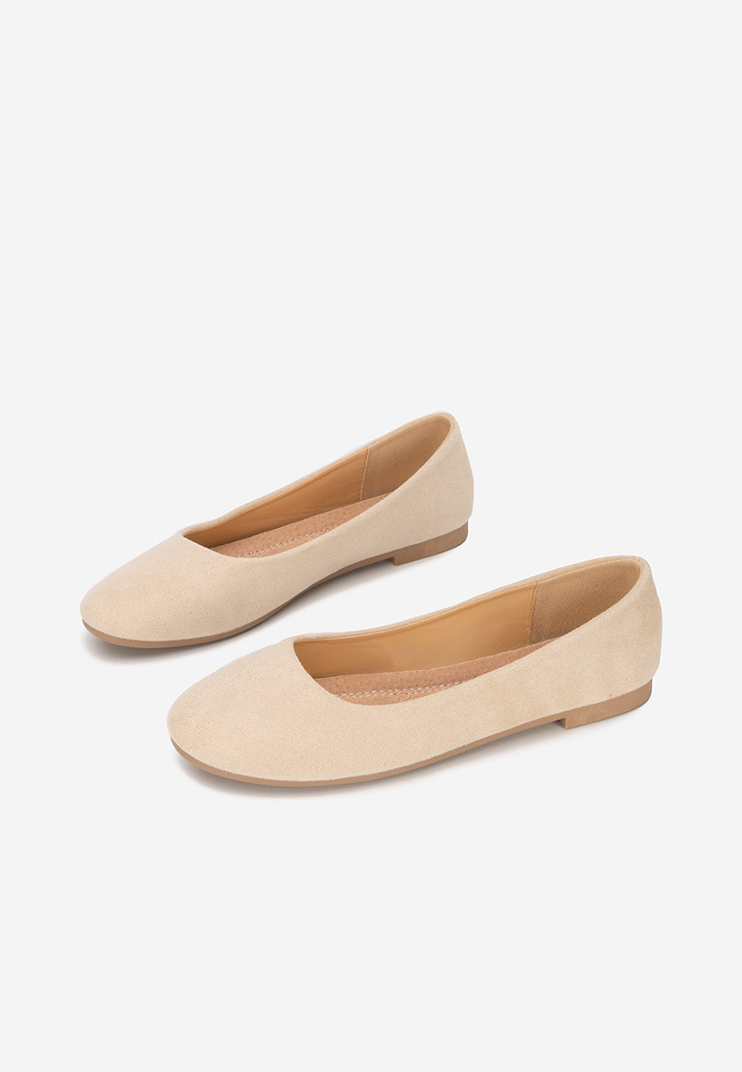 Khaki baleriny damskie Agappia