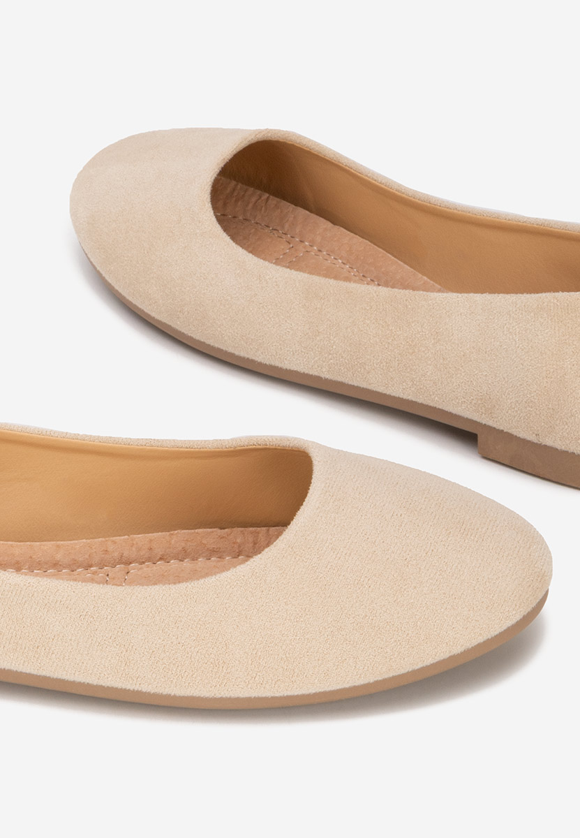 Khaki baleriny damskie Agappia