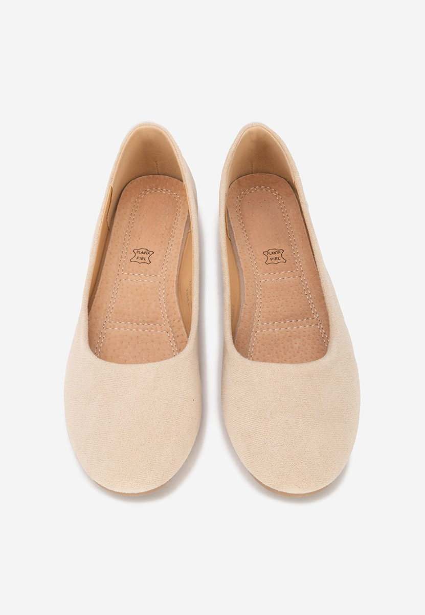 Khaki baleriny damskie Agappia