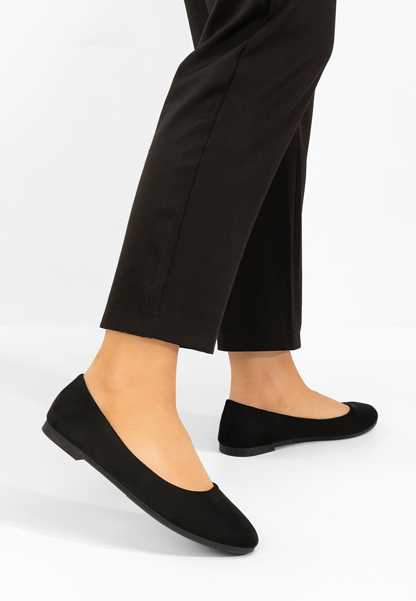 Czarne baleriny damskie Agappia