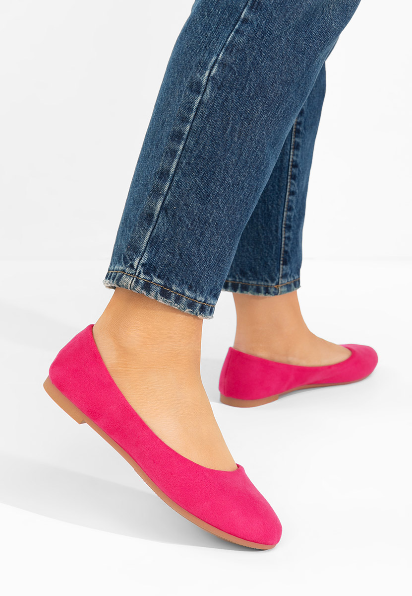 Fuksjowe baleriny damskie Agappia