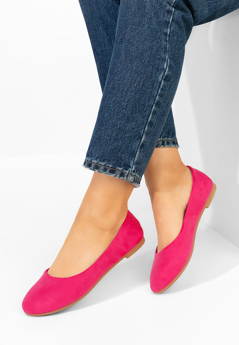 Fuksjowe baleriny damskie Agappia