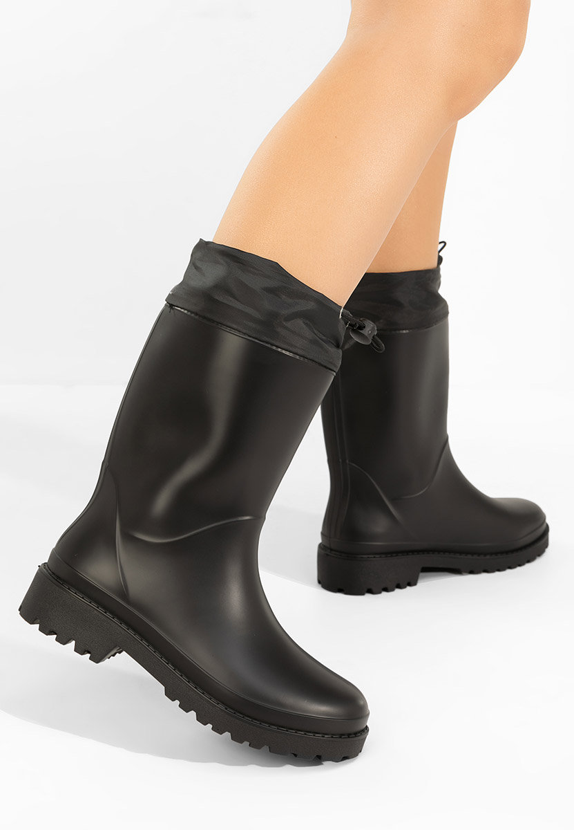 Czarne kalosze damskie Zunaira