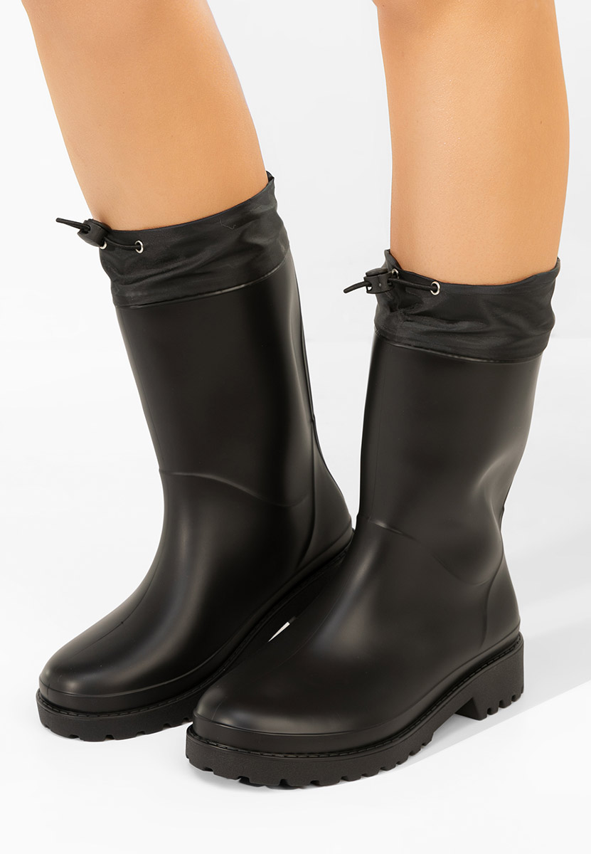 Czarne kalosze damskie Zunaira