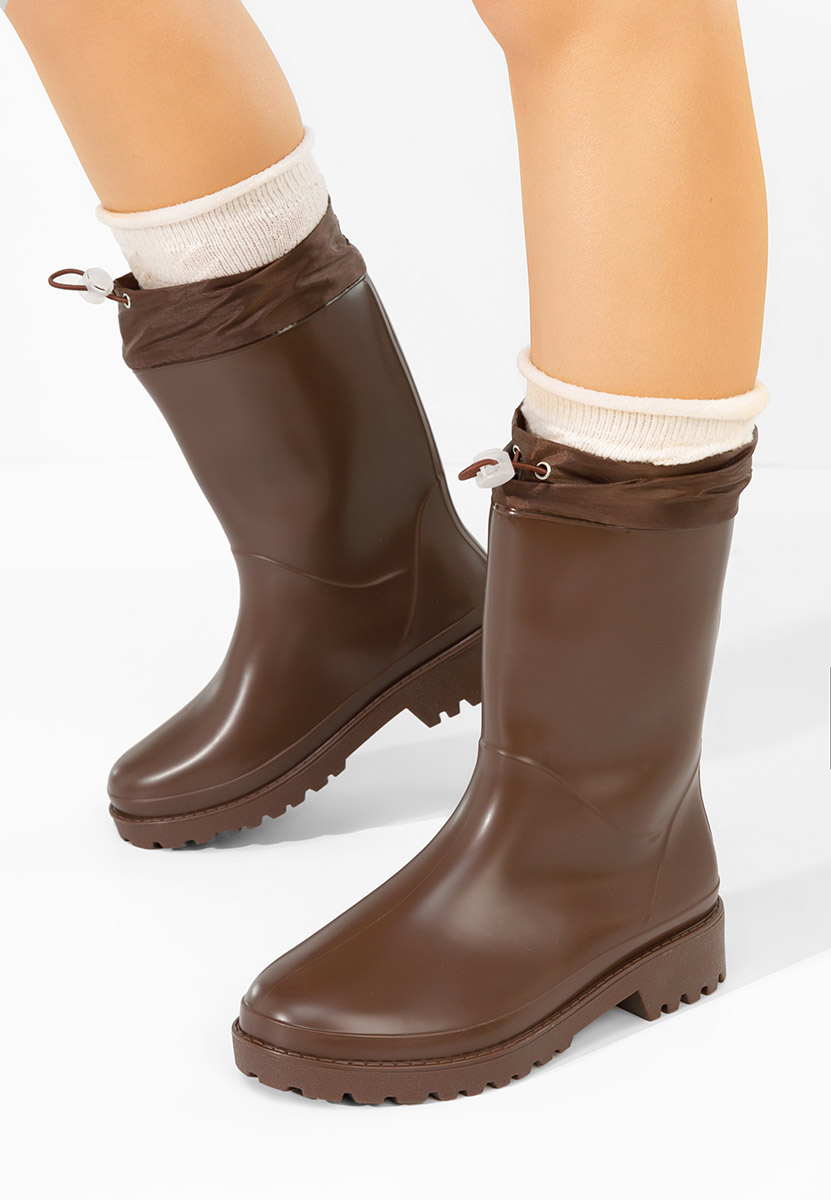 Brązowe kalosze damskie Zunaira