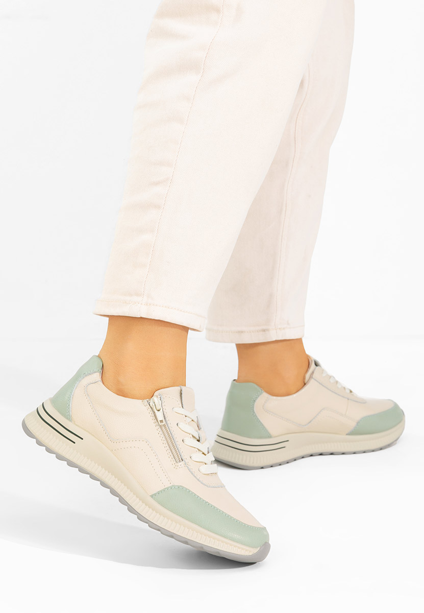 Beżowe sneakersy damskie Brella V2