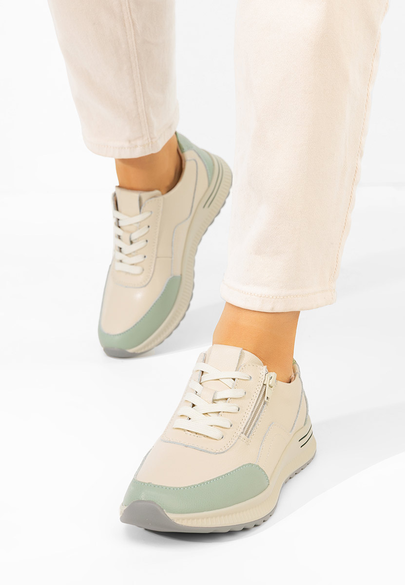 Beżowe sneakersy damskie Brella V2