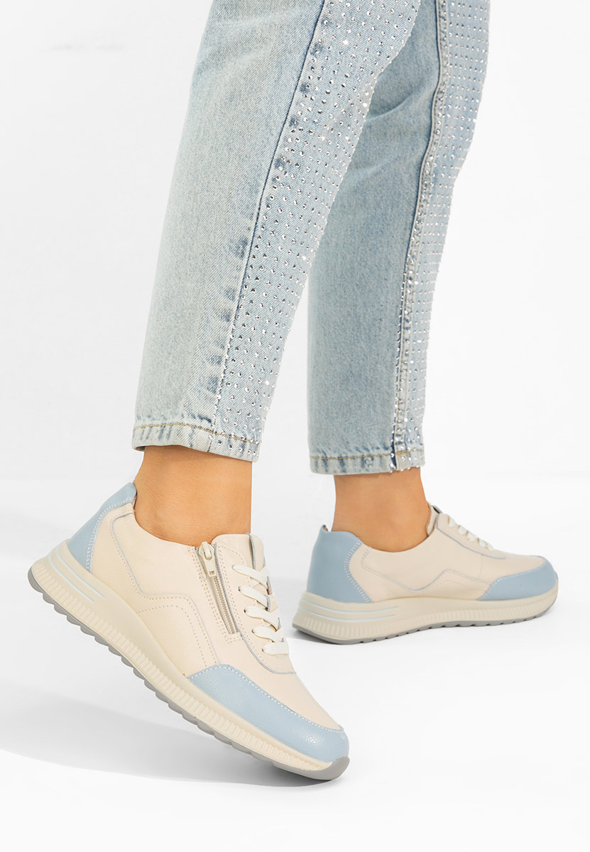 Beżowe sneakersy damskie Brella