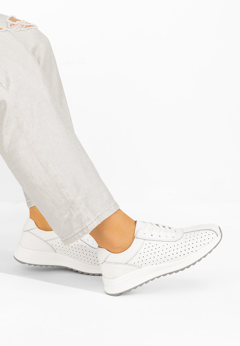 Białe sneakersy damskie Aspasia