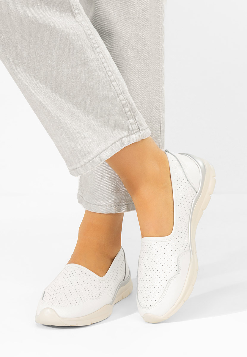 Białe półbuty damskie Katana