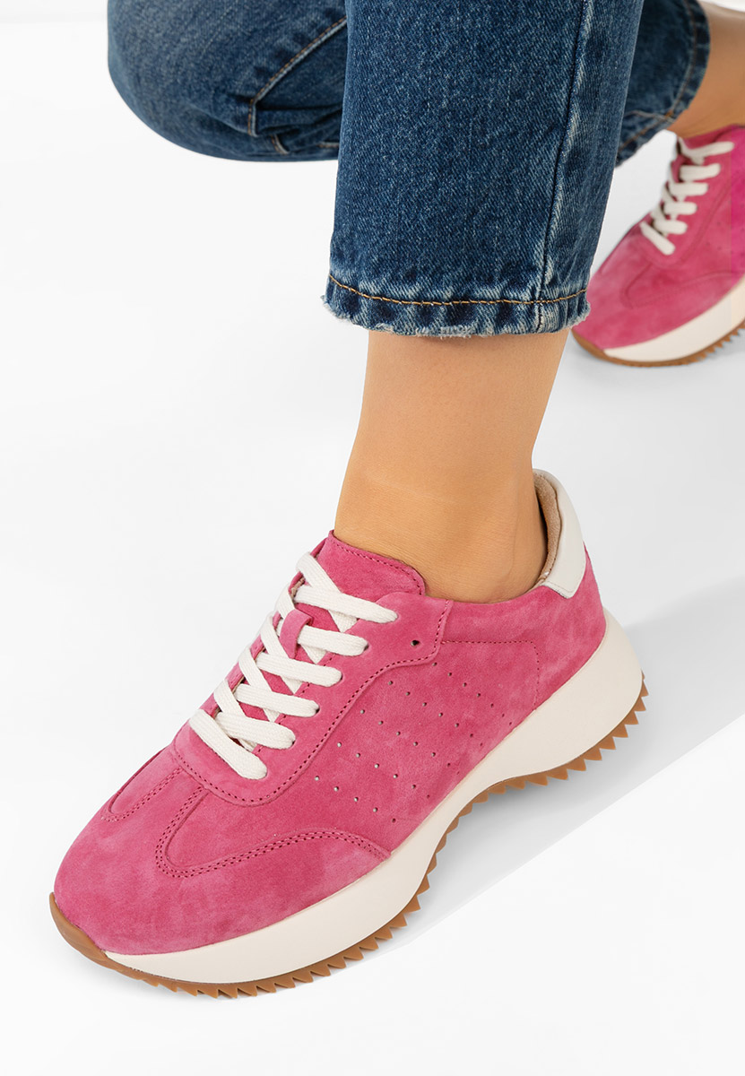 Fuksjowe sneakersy damskie Yasminia