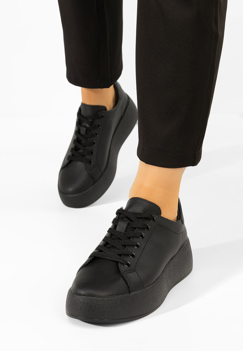 Czarne sneakersy damskie Calypso
