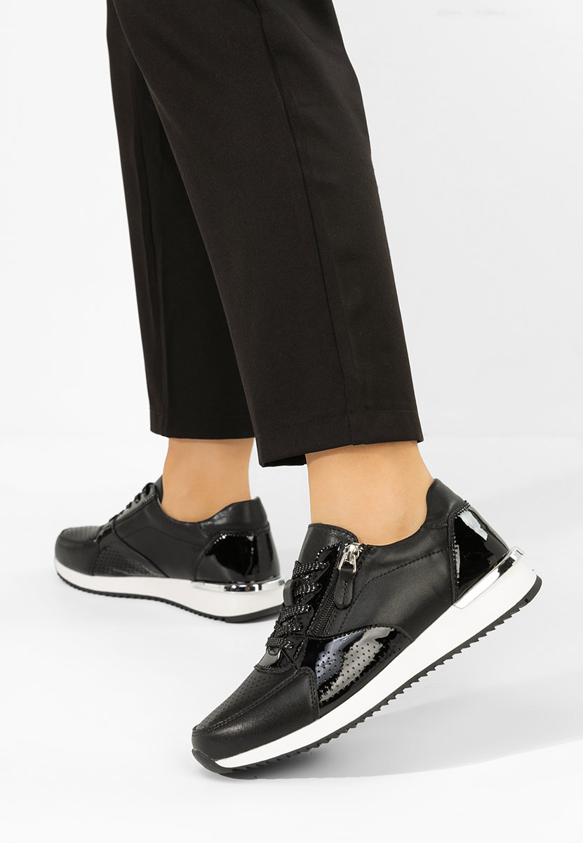 Czarne sneakersy damskie Eniliana