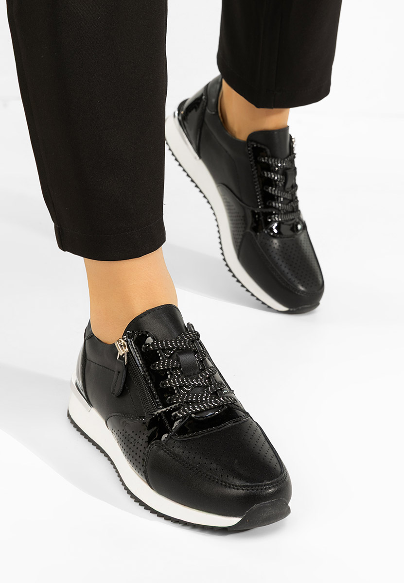 Czarne sneakersy damskie Eniliana