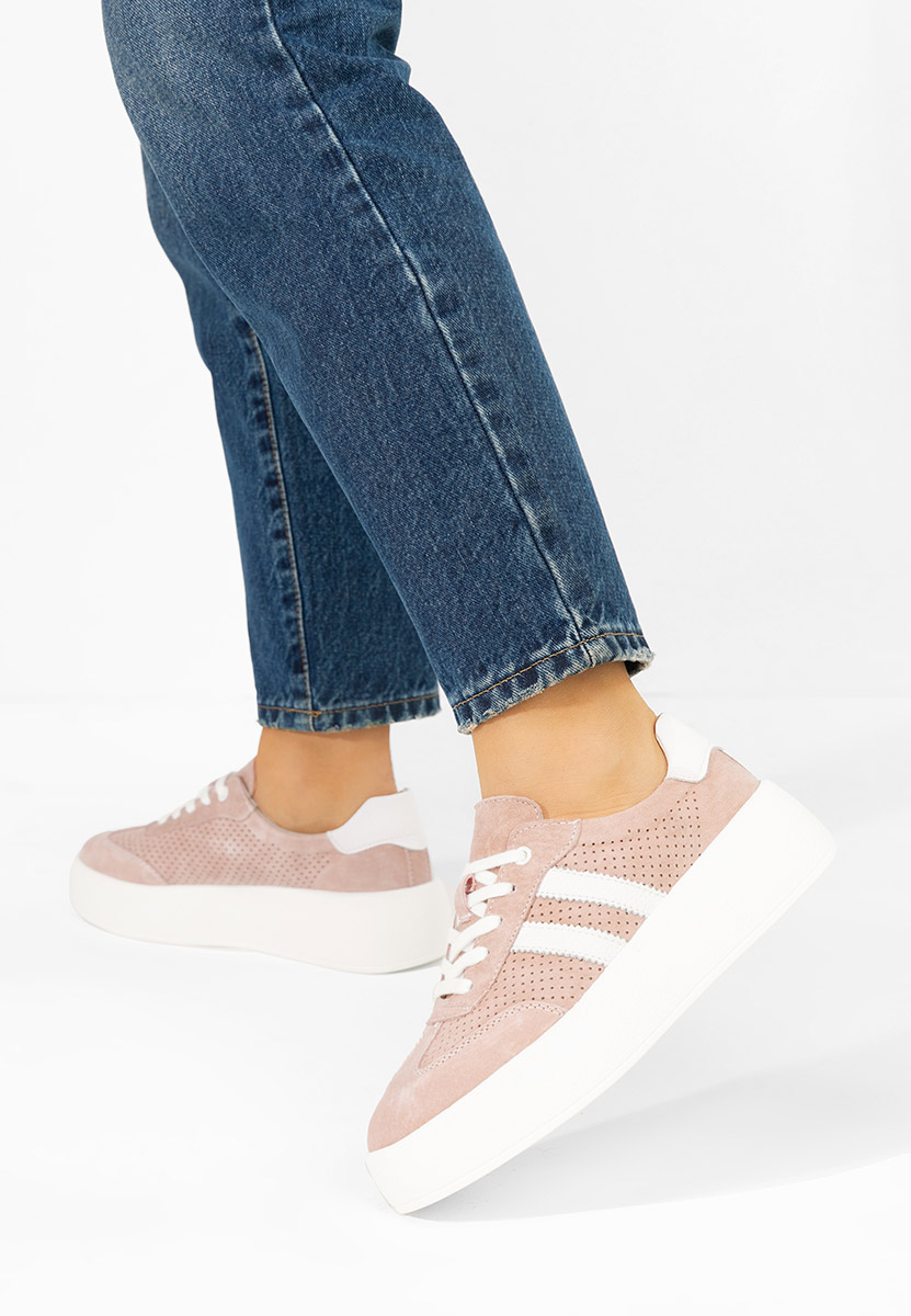 Różowe sneakersy damskie Jiustina