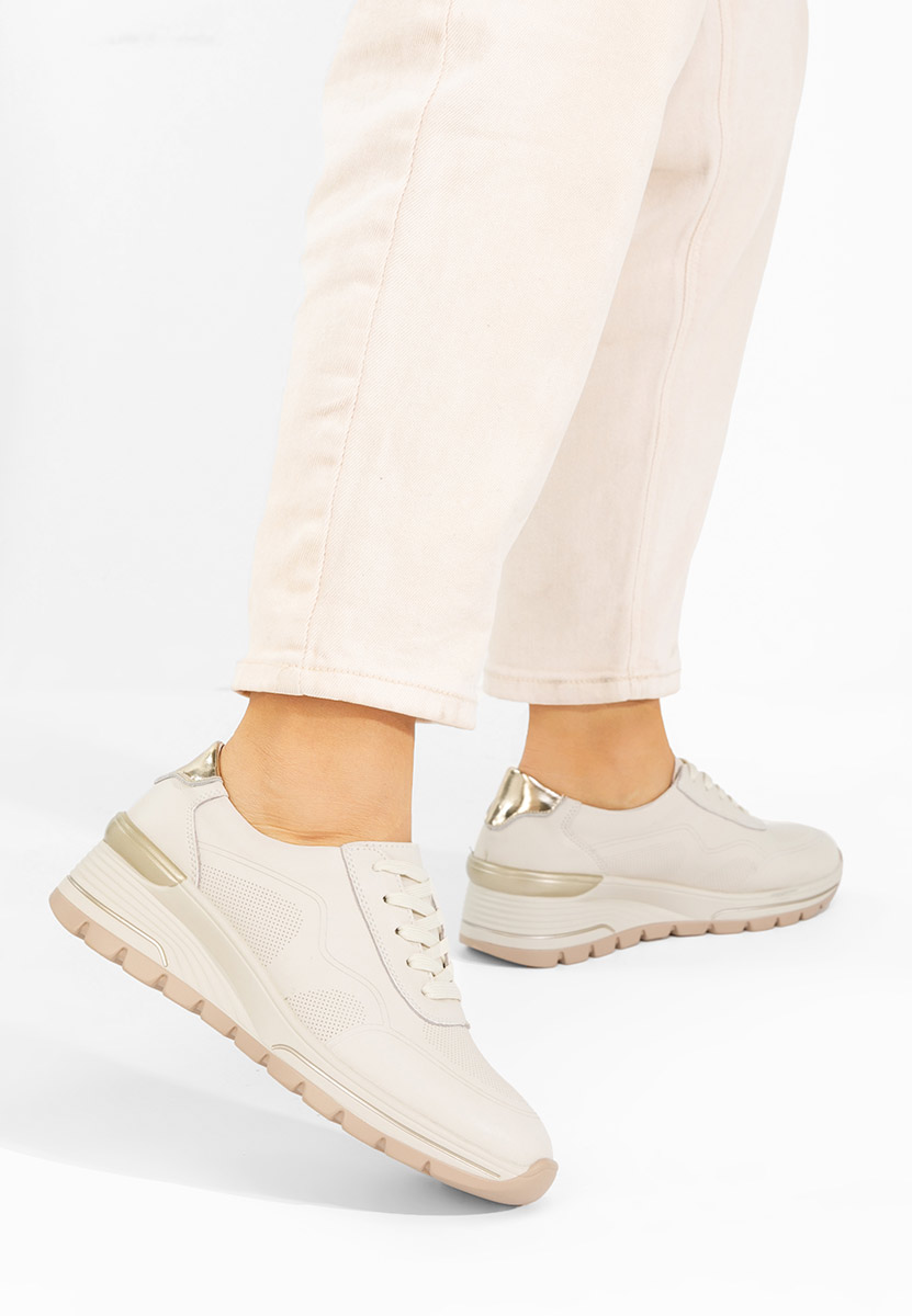 Beżowe sneakersy damskie Thanh