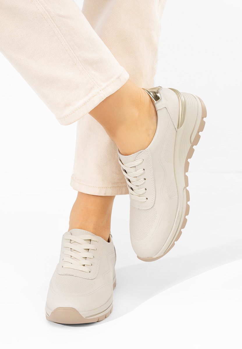 Beżowe sneakersy damskie Thanh
