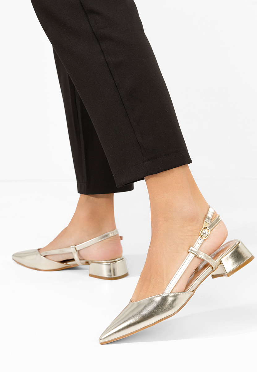 Złote czółenka bez pięt Otilya