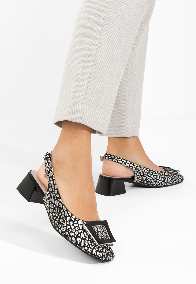 Czarne czółenka bez pięt Belindia