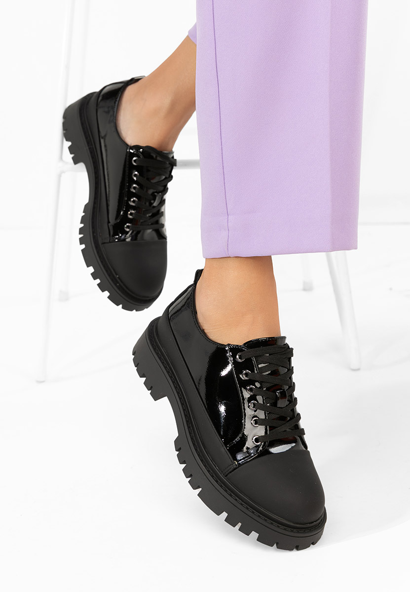 Czarne półbuty damskie Sivelia V2