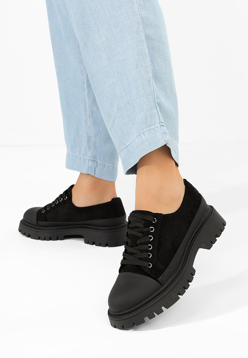 Czarne półbuty damskie Sivelia V3