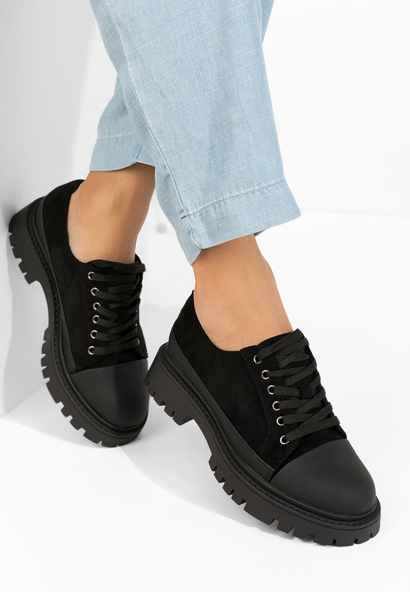 Czarne półbuty damskie Sivelia V3