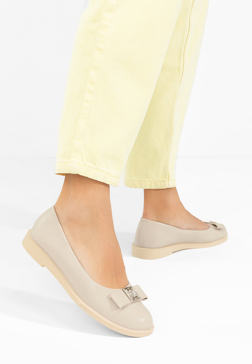 Szare baleriny damskie Sidiona