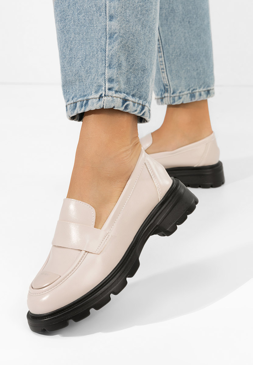 Limonkowe mokasyny damskie Gna