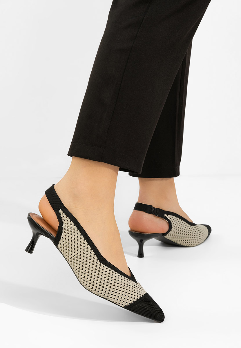 Czarne czółenka bez pięt Jimenia