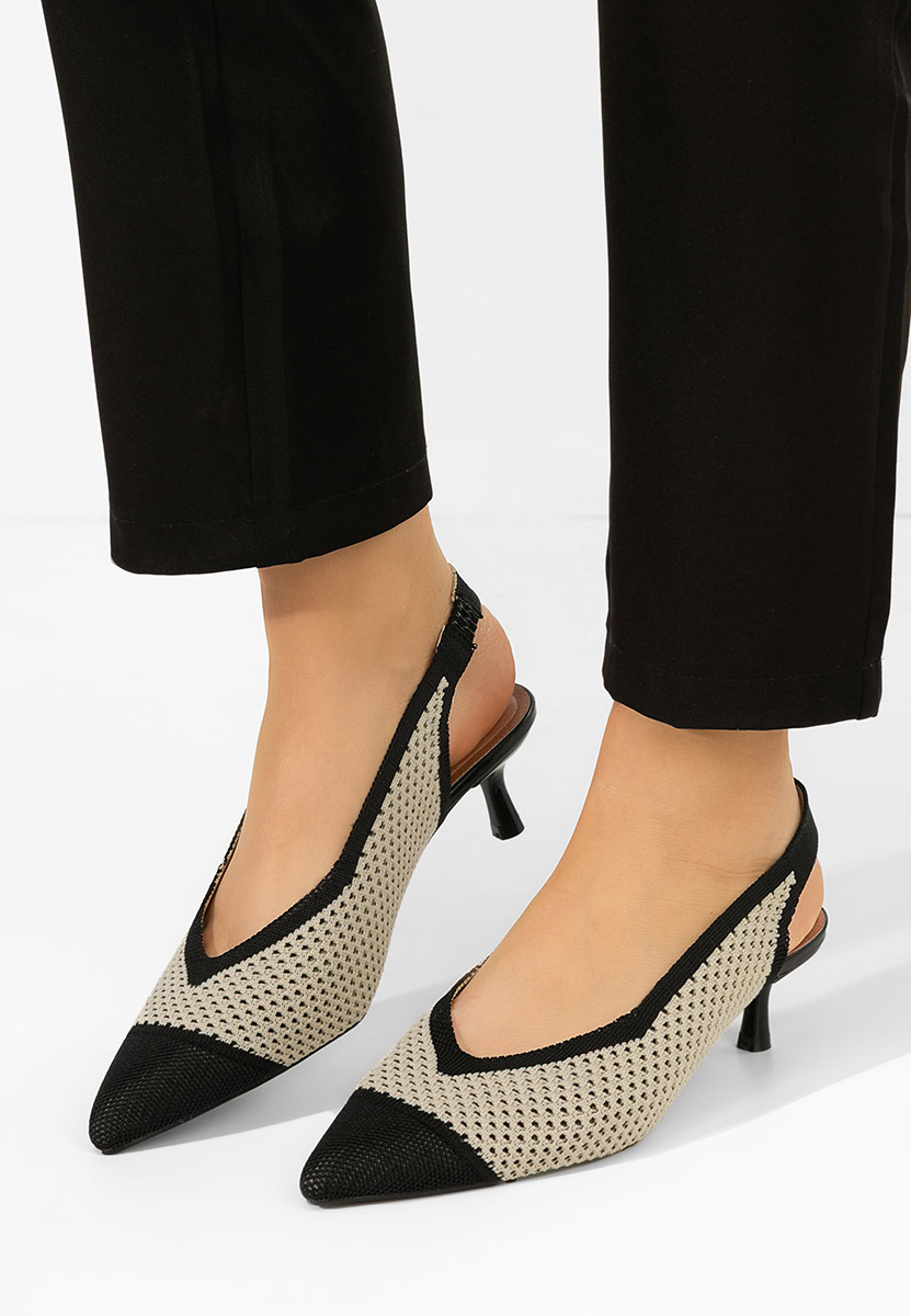 Czarne czółenka bez pięt Jimenia