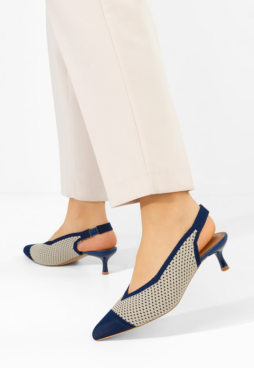 Granatowe czółenka bez pięt Jimenia