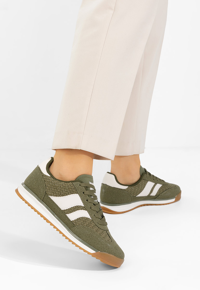 Zielone sneakersy damskie Patrika